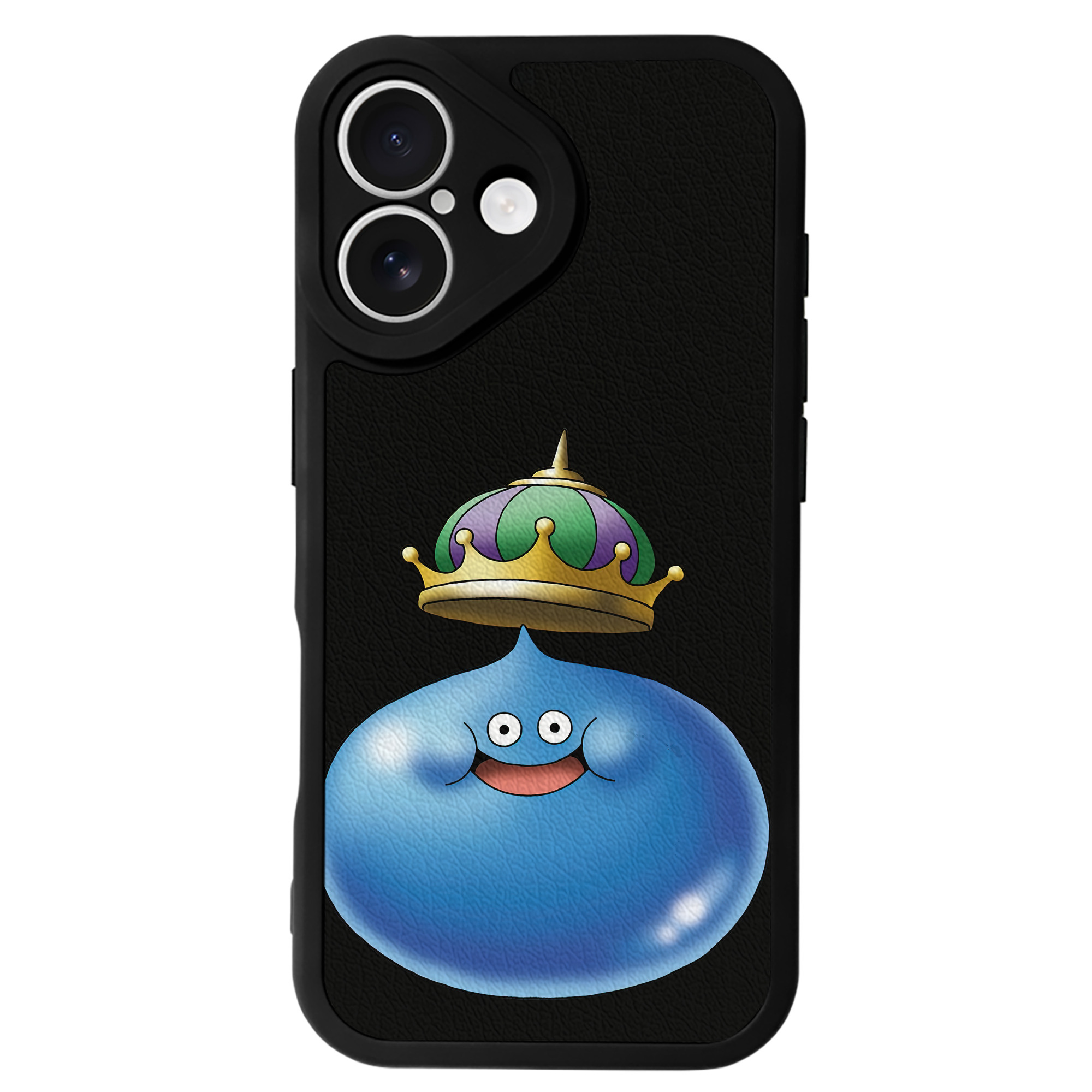 （画像用） ドラゴンクエスト Doragon Kuesuto Dragon Quest 【iPhone 16シリーズ対応】シリコンスマホケース（レザー調） 材質：シリコン